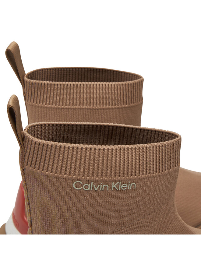 Calvin Klein Tenisice Calvin Klein Sockboot Runner HM0HM01241 Bež