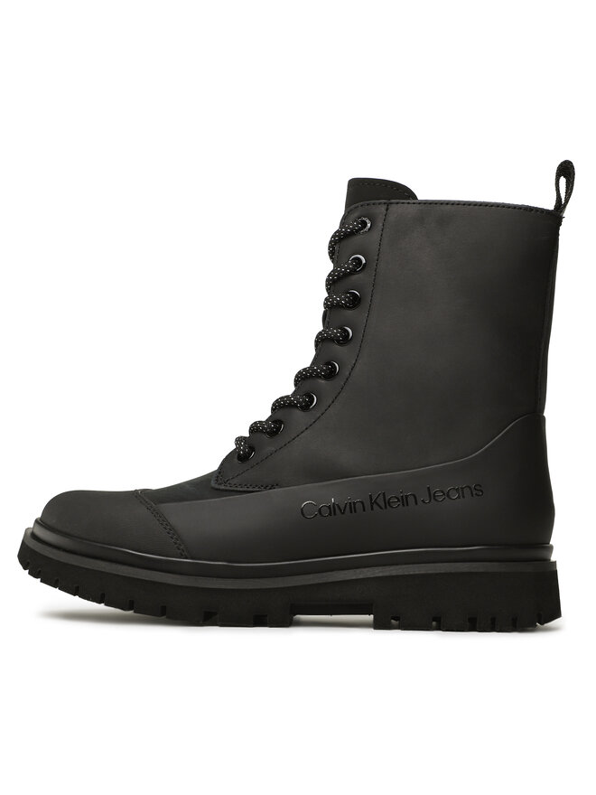 Calvin Klein Jeans Botines Calvin Klein Jeans Chunky Combat Laceup Boot Rub YW0YW01066 Negro