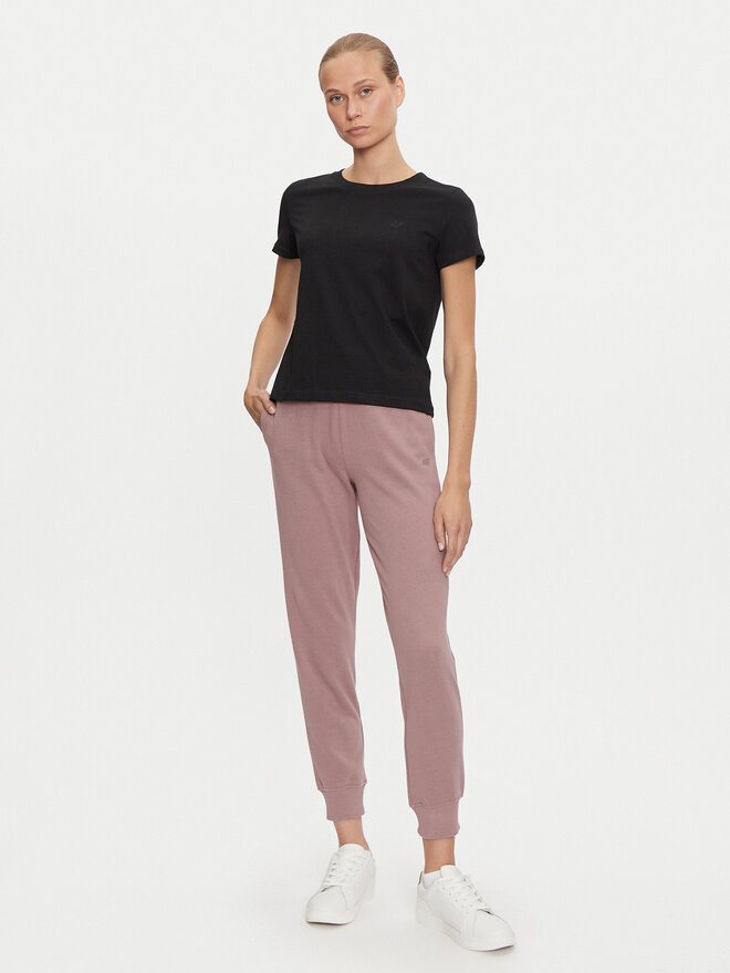 4F 4F T-Shirt 4FWAW24TTSHF1650 Μαύρο Regular Fit