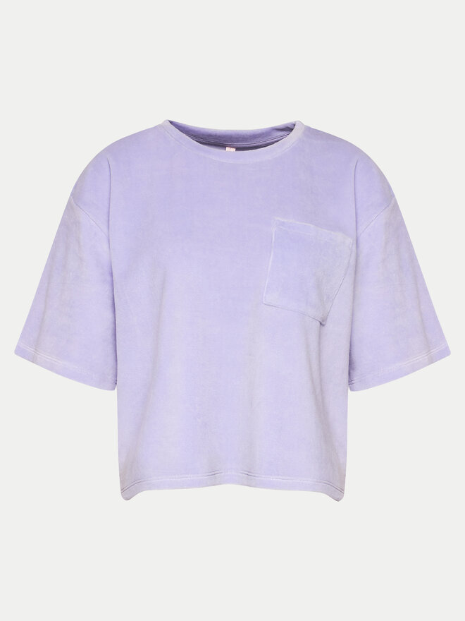Hunkemöller Hunkemöller Camiseta de pijama Velours 205106 Violeta Relaxed Fit