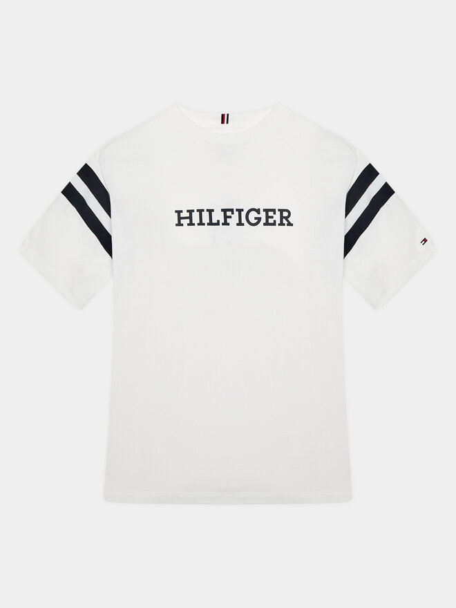 Tommy Hilfiger Tommy Hilfiger Camiseta Varsity KB0KB08678 D Blanco Regular Fit