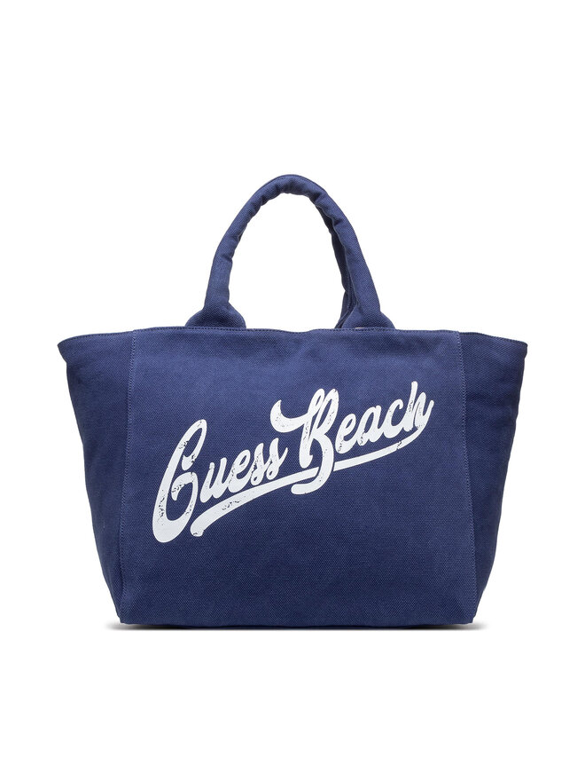 Handtasche Guess Canvas Beach Bag E2GZ03 WO00F Dunkelblau eschuhe