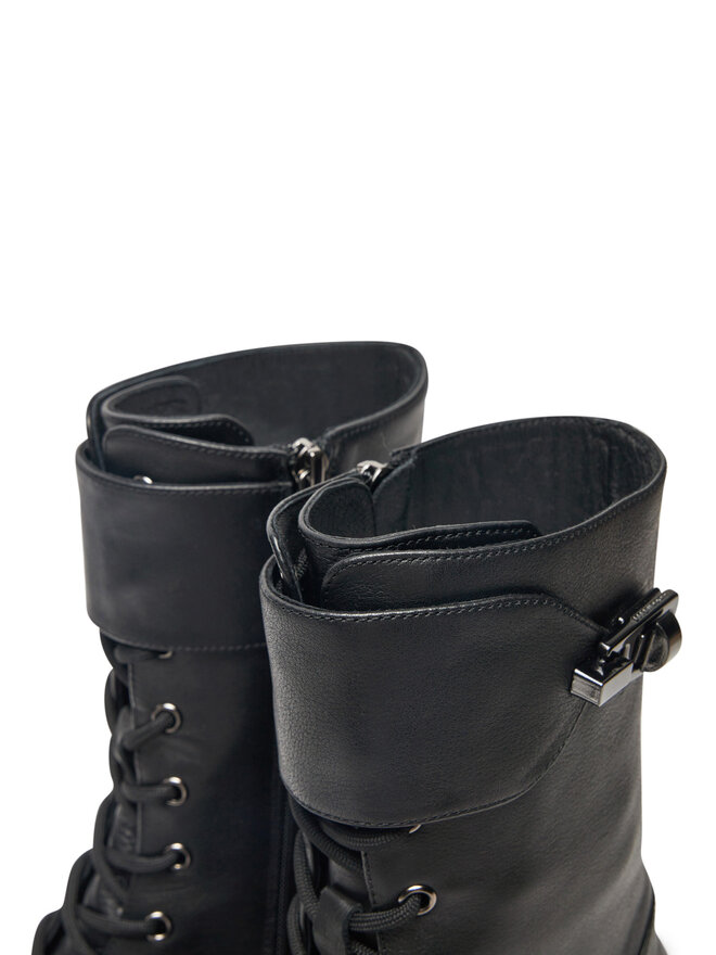 Coccinelle Schnürstiefeletten Coccinelle Coccinellemagie E4 RJO 35 01 01 Schwarz