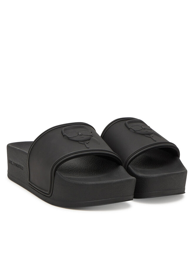 KARL LAGERFELD Šľapky KARL LAGERFELD Kondo Maxi KL80819M Čierna