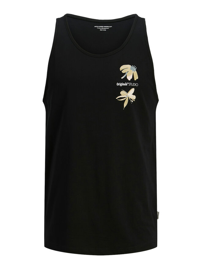 Jack&Jones Jack&Jones Tank top marškinėliai Varenna 12275464 Juoda Regular Fit
