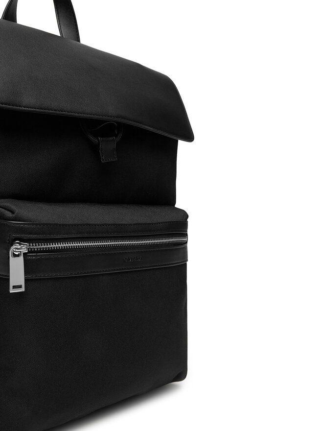 Calvin Klein Σακίδιο Calvin Klein Contrast Flap Backpack LV04D3030G Μαύρο