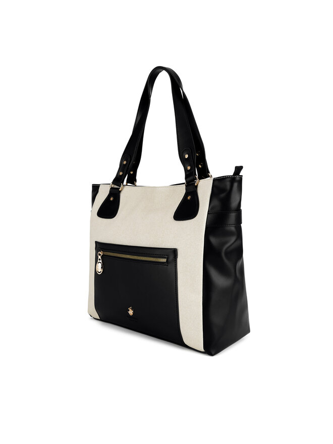 Beverly Hills Polo Club Ročna torba Beverly Hills Polo Club BHPC-C-002-07 Črna