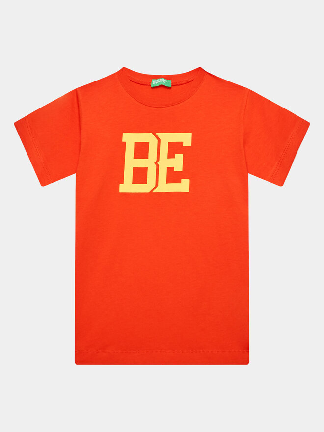 United Colors Of Benetton United Colors Of Benetton Camiseta 3I1XG109J Rojo Regular Fit