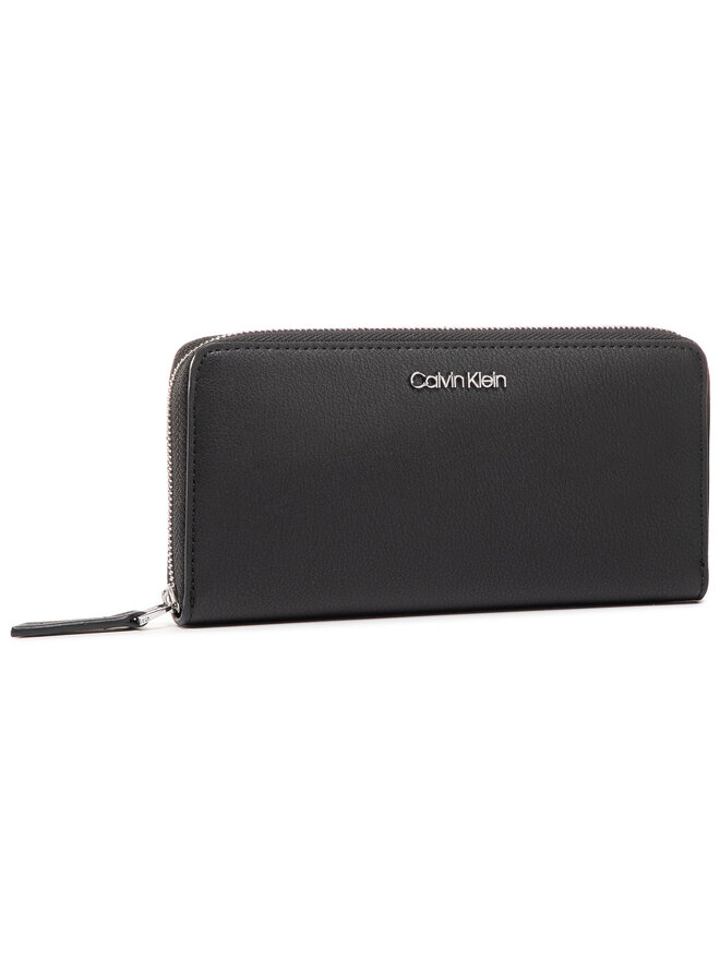 Calvin Klein Великий жіночий гаманець Calvin Klein Ck Must Ziparound Lg K60K606698 Чорний
