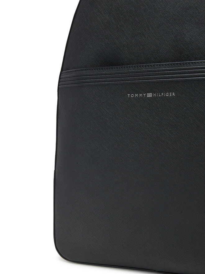Tommy Hilfiger Batoh Tommy Hilfiger Th Business Leather Backpack AM0AM13213 Černá