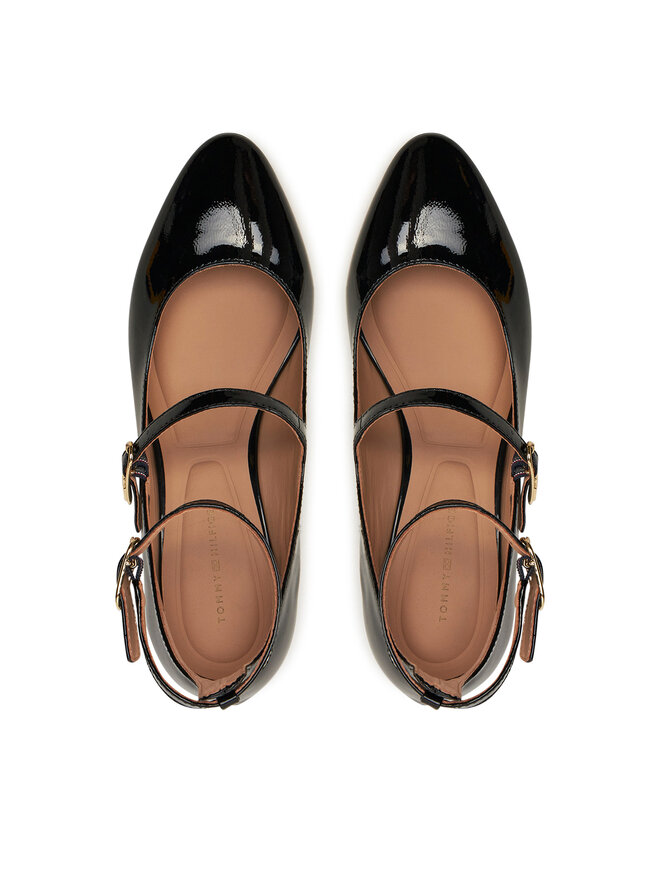 Tommy Hilfiger Décolleté Tommy Hilfiger Pump Double Strap Patent Leather FW0FW08566 Nero