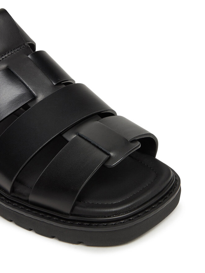 Calvin Klein Jeans Sandały Calvin Klein Jeans Sq Molded Sdl Fisherman Mg Wn YW0YW01700 Czarny