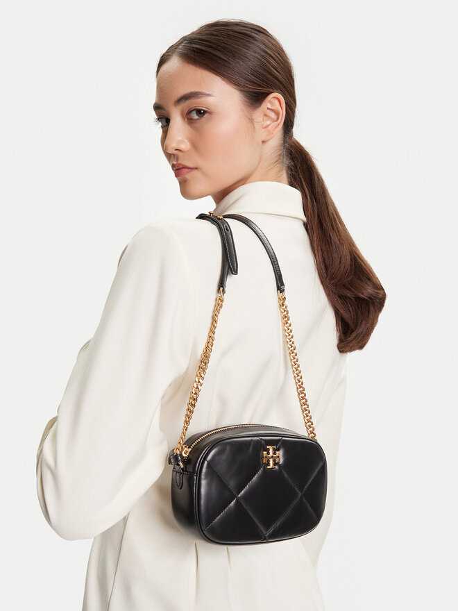 Tory Burch Handtasche Tory Burch Kira Diamond Quilt Camera Bag 154715 Schwarz