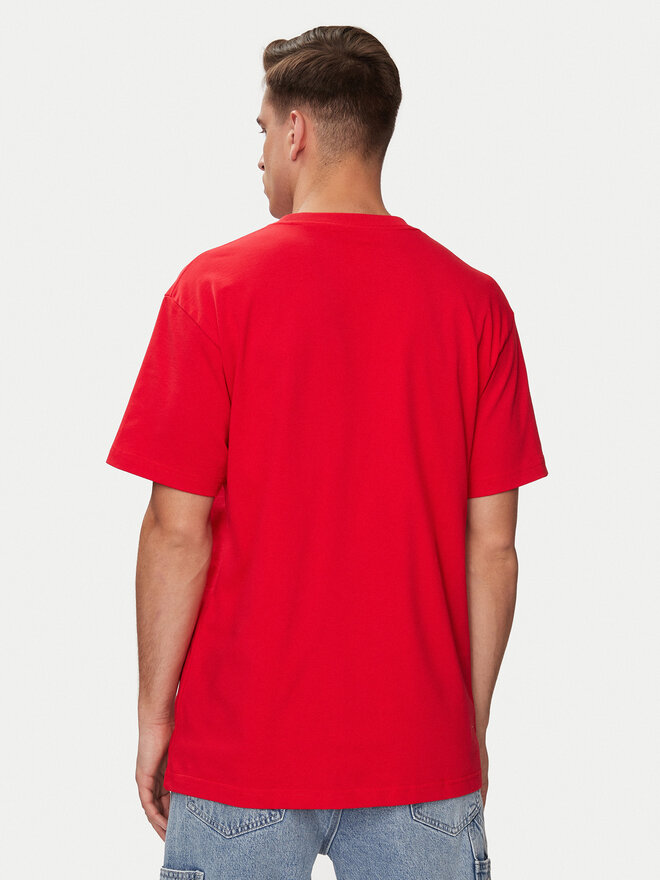DC DC T-Shirt Shy Town Hss ADYZT05345 Rot Regular Fit