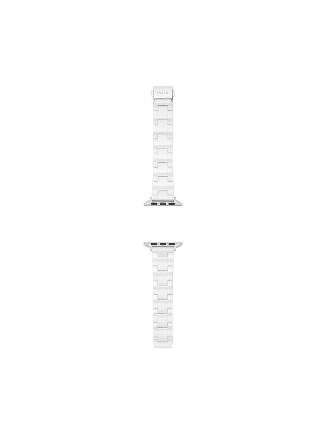 Fossil Змінний ремінець для годиннаки Apple Watch Fossil S380005 Срібний