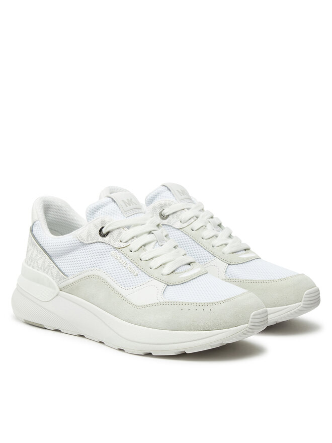 MICHAEL Michael Kors Сникърси MICHAEL Michael Kors Trevor Mixed-Media Trainer 42F4TRFS7D Бял