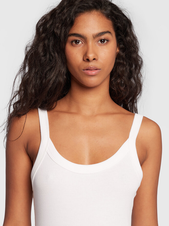 Gina Tricot Gina Tricot Top Basic 14188 Weiß Slim Fit