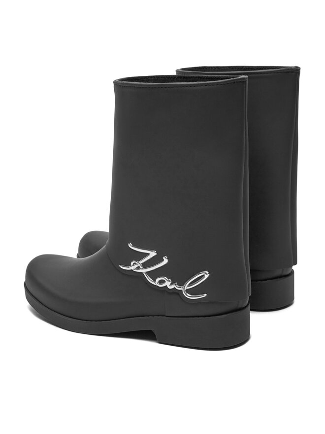 KARL LAGERFELD Гумени ботуши KARL LAGERFELD Kalosh KL47064 Черен