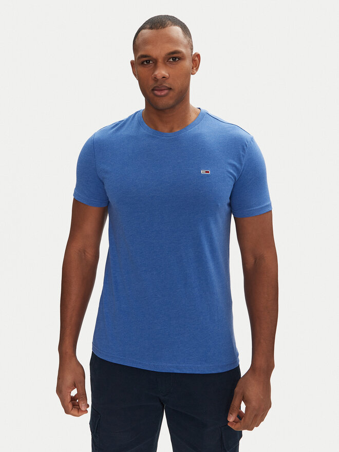 Tommy Jeans Tommy Jeans Camiseta Jaspe DM0DM20363 Azul Slim Fit