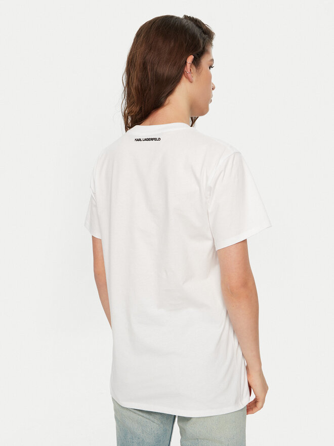 KARL LAGERFELD KARL LAGERFELD Camiseta A1W17025 Blanco Relaxed Fit