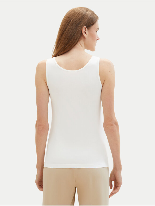 Tom Tailor Tom Tailor Τοπ 1040552 Λευκό Regular Fit