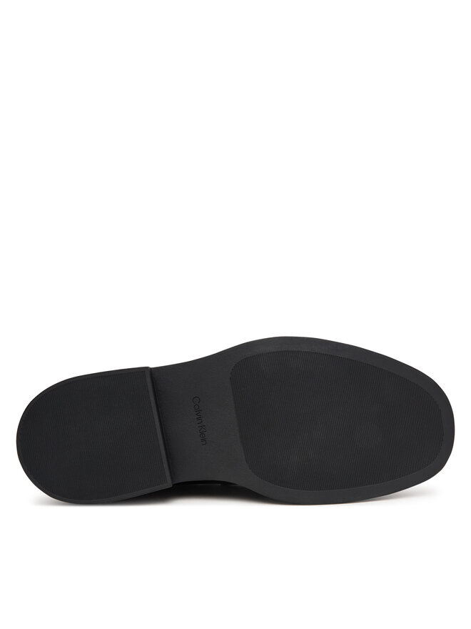 Calvin Klein Halbschuhe Calvin Klein Sq Rubber Band Loafer Wax Lth HM0HM02273 Schwarz