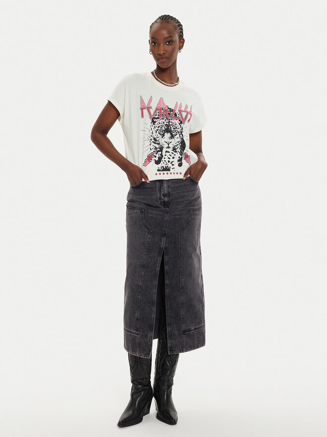 JJXX JJXX Camiseta Wilma 12274694 Écru Boxy Fit