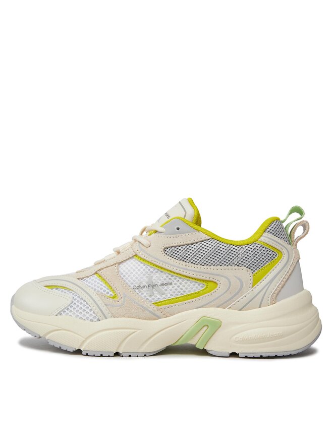 Calvin Klein Jeans Snīkeri Calvin Klein Jeans Retro Tennis Su-Mesh Wn YW0YW00891 Balts