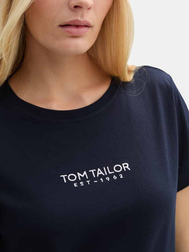 Tom Tailor Tom Tailor Póló 1045543 Sötétkék Regular Fit