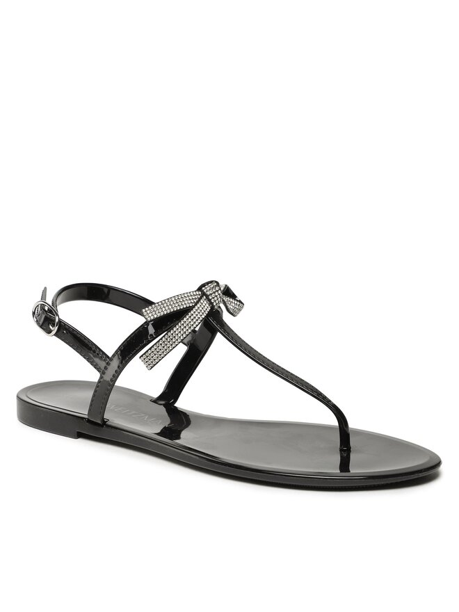 Stuart Weitzman Sandale Stuart Weitzman Sw Bow Jelly Sandal SW359 Negru