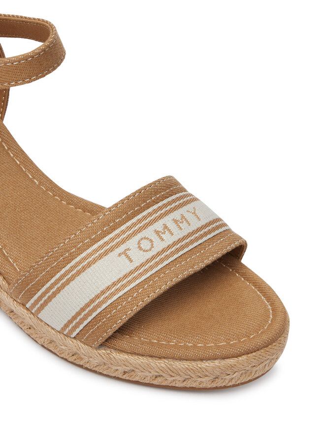 Tommy Hilfiger Espadrilles Tommy Hilfiger Mid Wedge Espad Webbing FW0FW09230 Beige