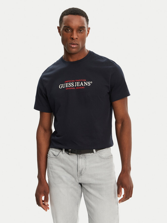 Guess Jeans Guess Jeans Camiseta M4YI42 K8FQ4 Azul marino Regular Fit
