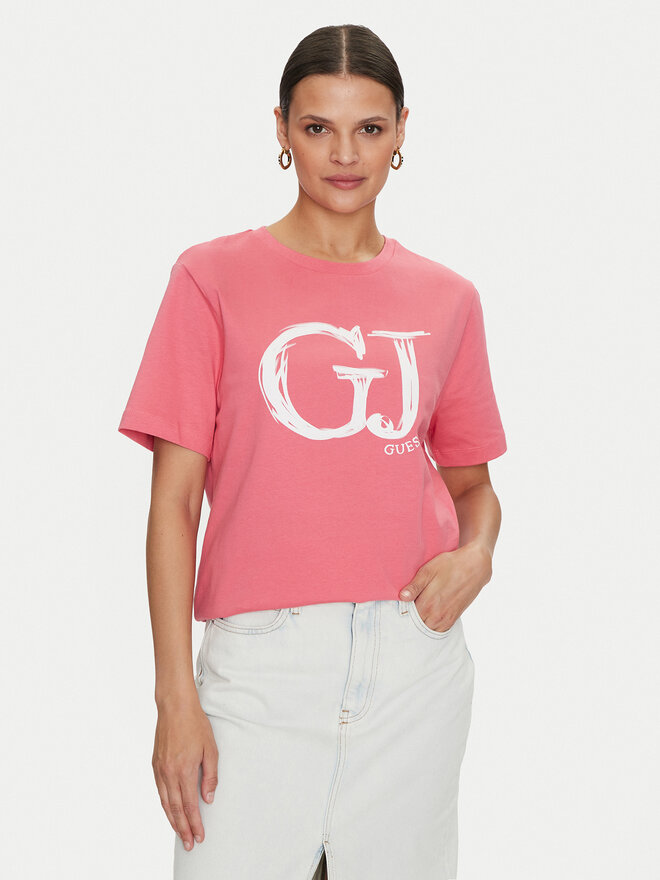 Guess Guess Camiseta Sara V4YI01 K8FQ4 Rosa Regular Fit