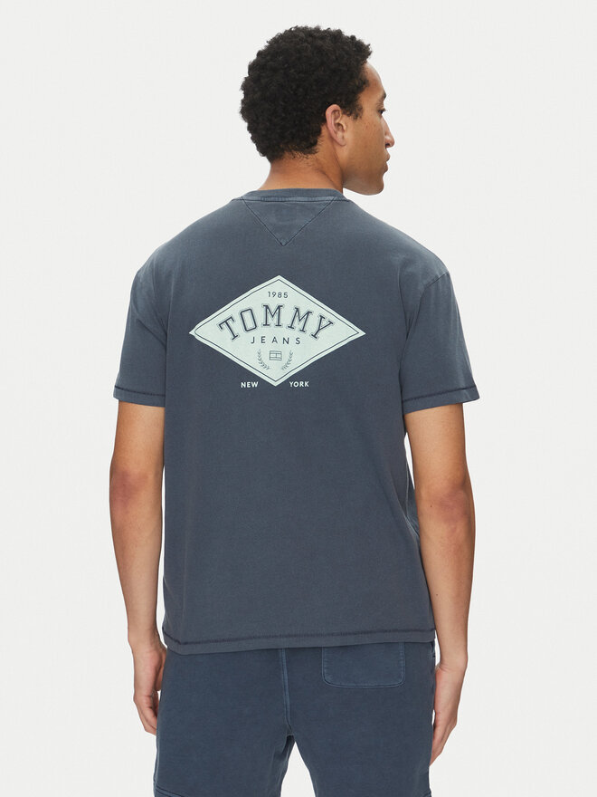 Tommy Jeans Tommy Jeans Majica Varsity DM0DM20806 Mornarsko modra Relaxed Fit