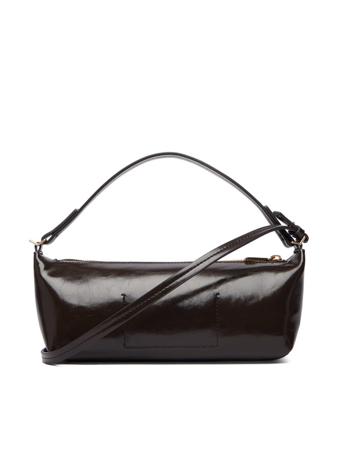 Calvin Klein Handtasche Calvin Klein Foil Logo Glossy Conv Bag LV04F3738G Braun