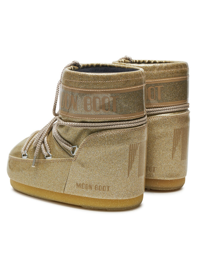Moon Boot Śniegowce Moon Boot Icon Low Glitter 80D1409440 Złoty