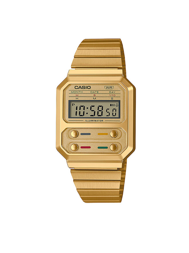 Casio Zegarek Casio Vintage A100WEG-9AEF Złoty