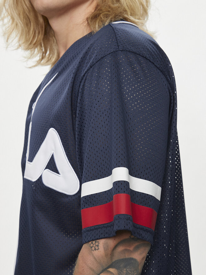 Fila Fila Majica FAM0652 Mornarsko modra Relaxed Fit