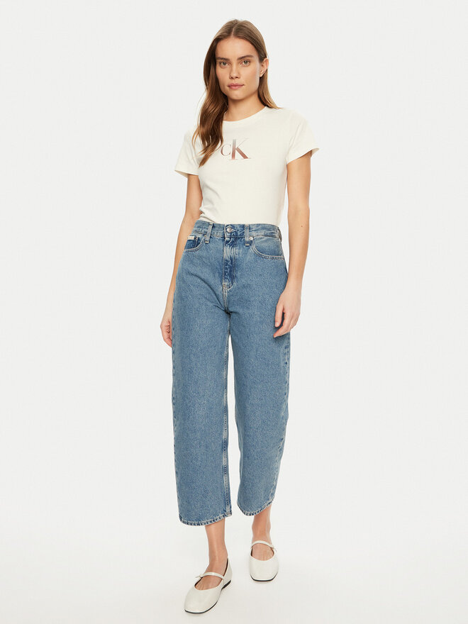 Calvin Klein Jeans Calvin Klein Jeans Футболка Gradient J20J224982 Écru Slim Fit
