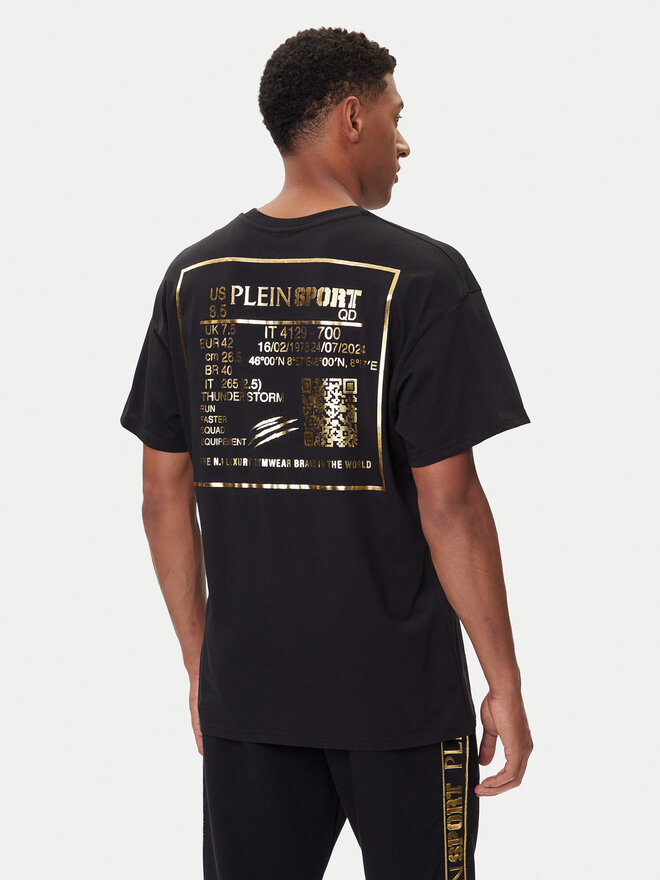 Plein Sport Plein Sport T-Shirt FAEC MTK8362 STE001N Schwarz Loose Fit