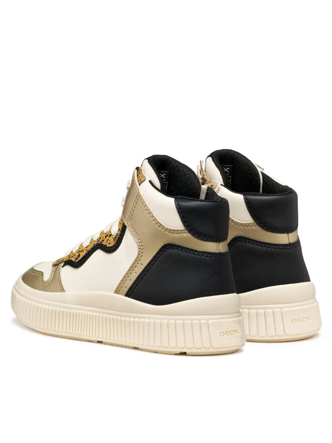 Geox Sneakersy Geox J Laquinny J56M3B 054AJ C1M2U D Bílá