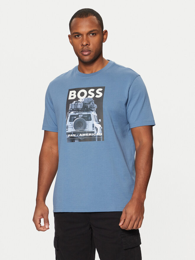 BOSS BOSS Camiseta Te_Mextour 50535079 Azul Regular Fit