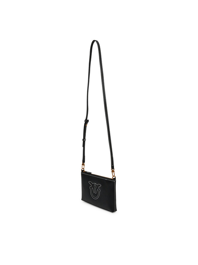 PINKO Handtasche PINKO Flat Horizontal Mini PE 25 PCPL 104277 A2AN Schwarz