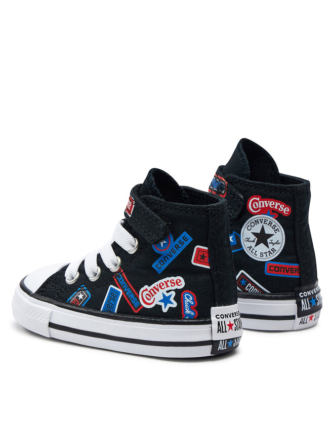 Converse Кецове Converse Chuck Taylor All Star Easy On Stickers A06357C Черен