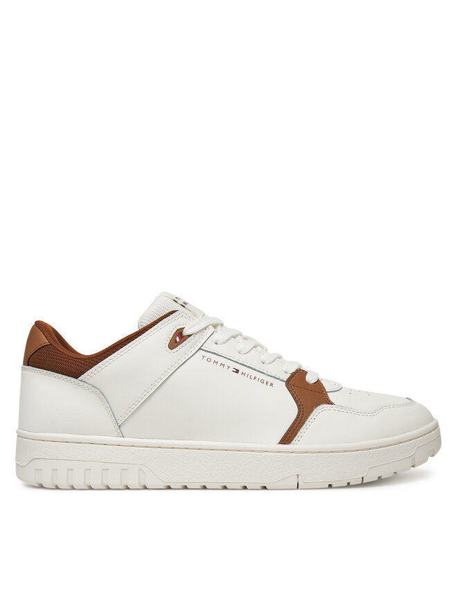 Tommy Hilfiger Sneakersy Tommy Hilfiger Basket Core Lite Lth Mix FM0FM05518 Écru