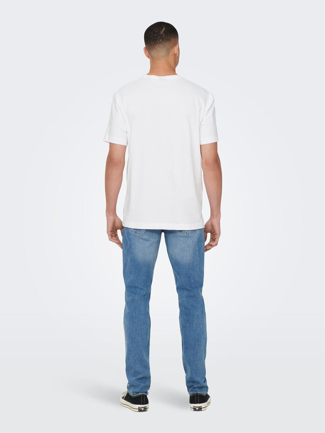 Only & Sons Only & Sons Marškinėliai 22025208 Balta Regular Fit