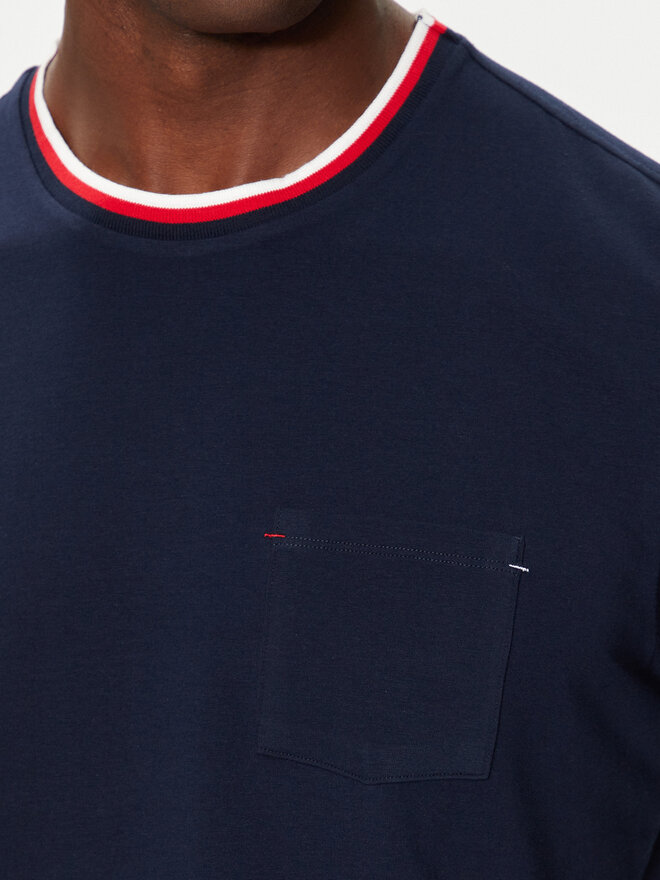 Lacoste Lacoste T-shirt TH1726 Tamnoplava Relaxed Fit