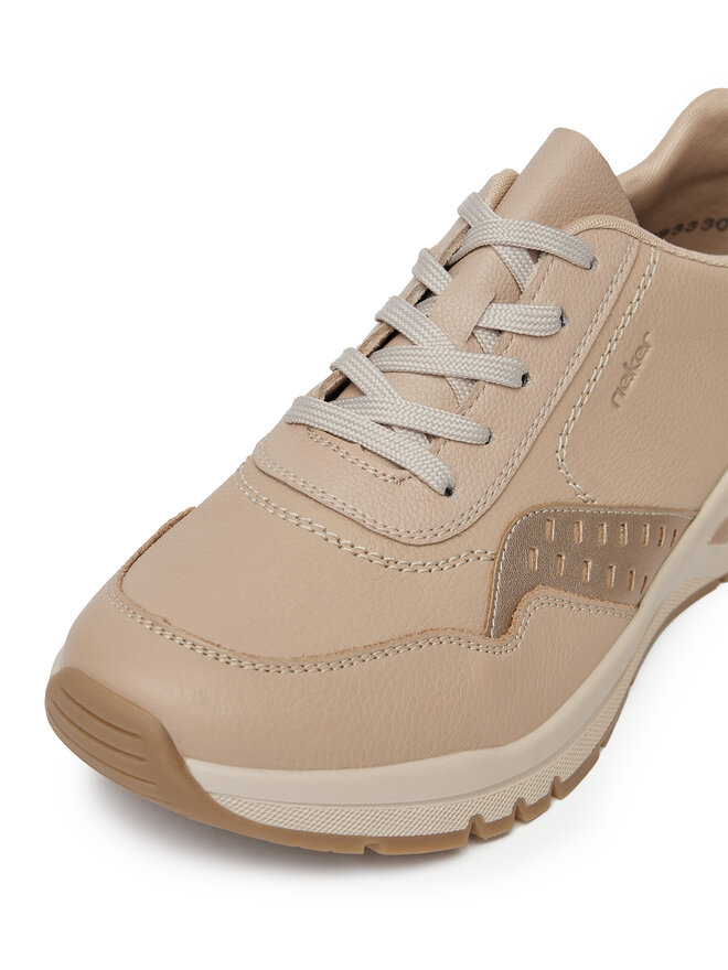 Rieker Sneakersy Rieker M6607-60 Béžová