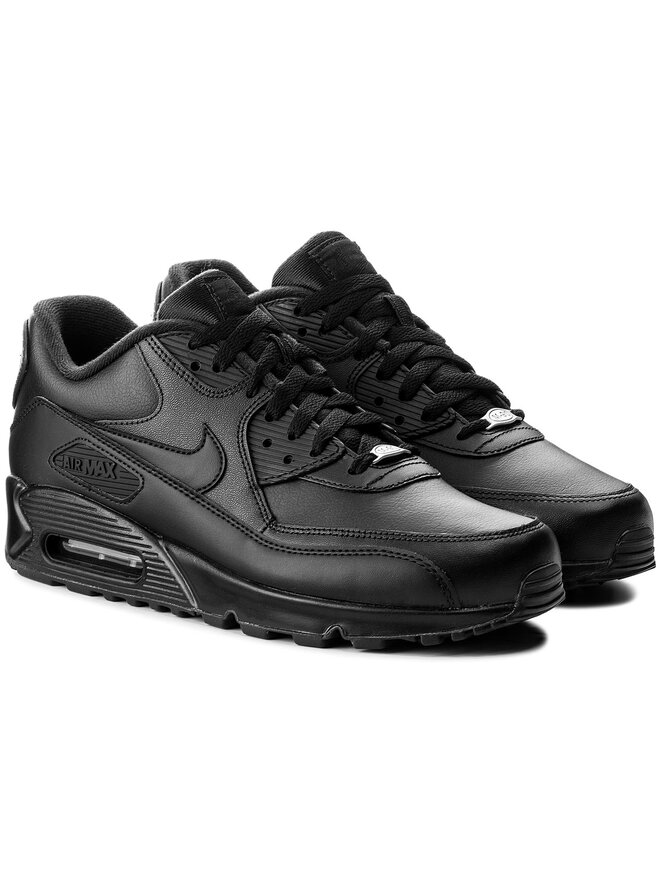Air max en cuir noir discount