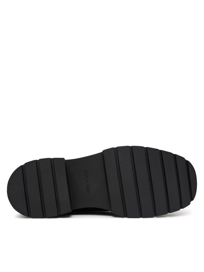 Calvin Klein Stiefeletten Calvin Klein Chunky Zip Boot Mat Mix Aop Em HW0HW03205 Dunkelbraun